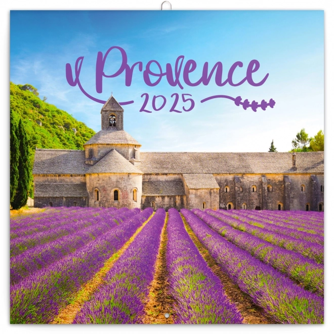NOTIQUE Notitiekalender Provence 2025, geurend, 30 x 30 cm