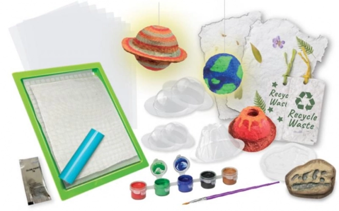Creatieve set voor het maken van papier
