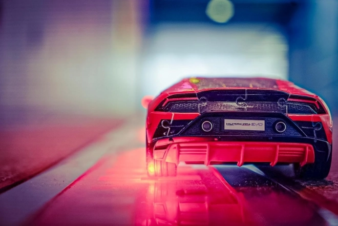 Puzzel 108 stukjes 3D Voertuigen Lamborghini Huracan Evo Arancio