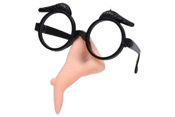 Carnavalsset heks – plastic neus en bril