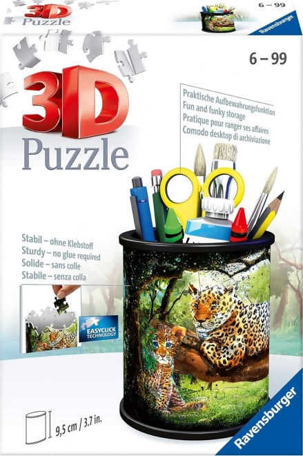 RAVENSBURGER 3D-puzzel pennenhouder – luipaarden