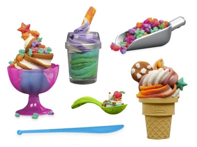 Play-doh gebogen ijssalon