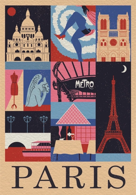 Puzzel 1000 stukjes Style in the City Parijs – compacte doos