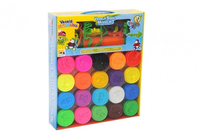 Grote set modelleerklei