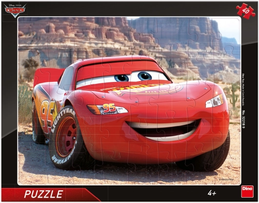 Puzzel Cars: Bliksem McQueen 40 stukjes