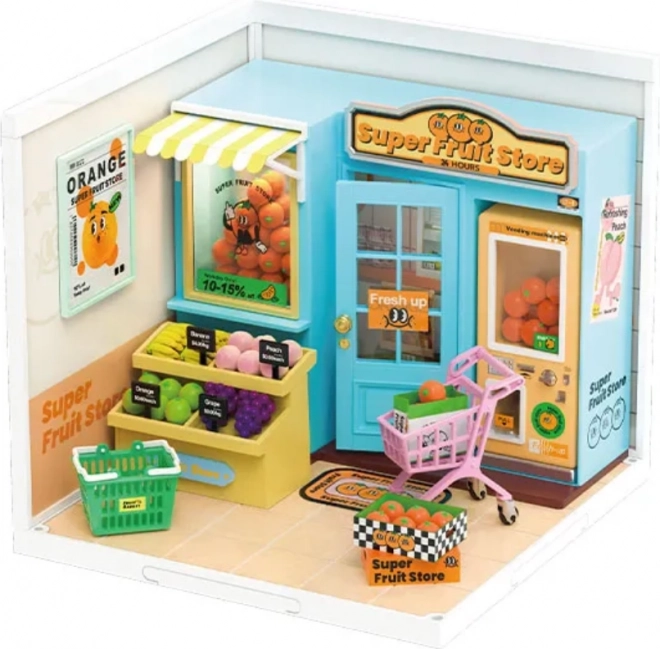 Rolife DIY Poppenhuis: Fruitwinkel met LED-verlichting