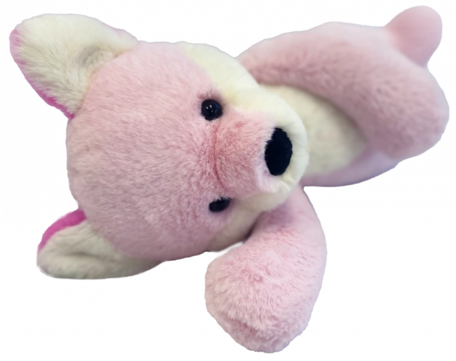 Roze pluchen vos