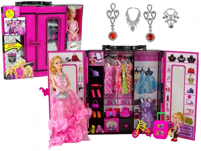 Jurken voor poppen Accessoires Jurken voor poppen Kledingkast Koffer