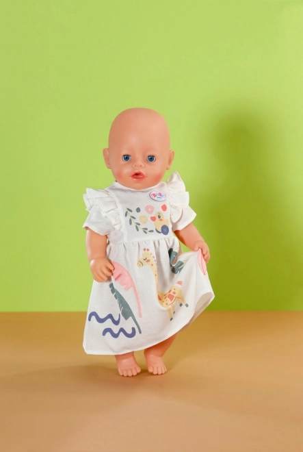 BABY born jurk met giraffe voor poppen 43 cm
