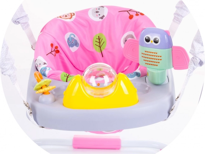 CHIPOLINO Baby schommel met speelcentrum Macarena roze