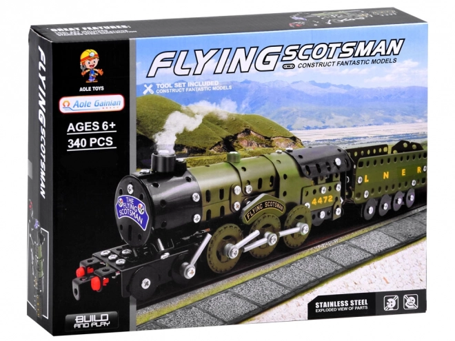 Constructie metalen bakstenen stoomlocomotief 340el ZA3869