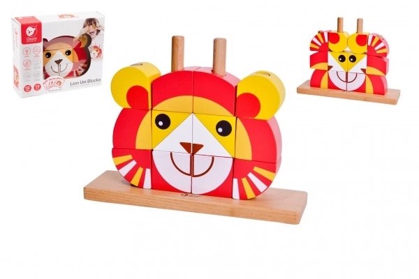 Houten puzzel - Leeuw
