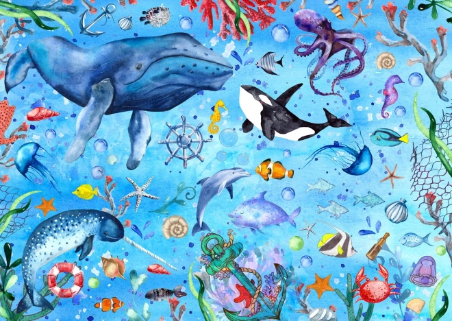 Puzzel Diepe Blauwe Zee 1000 stukjes ENJOY