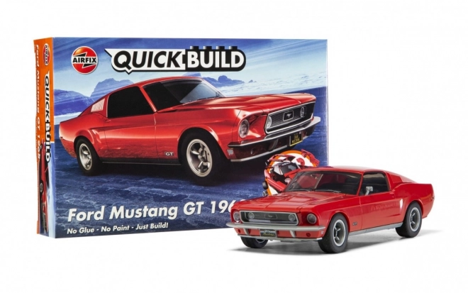 Snel in elkaar te zetten plastic model Ford Mustang GT 1968