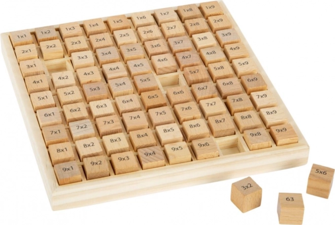 Small Foot Kleine tafels houten blokjes