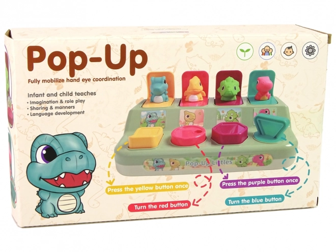 Pop-up speelgoed voor peuters – dieren en dinosaurussen