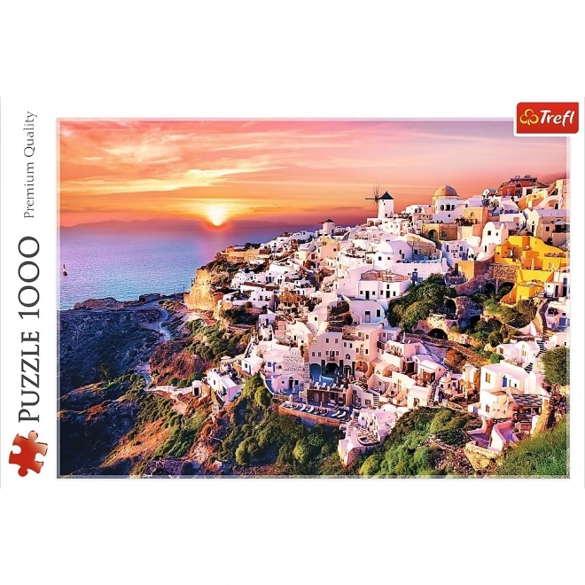 Puzzel Santorini Zonsondergang 1000 Stukken
