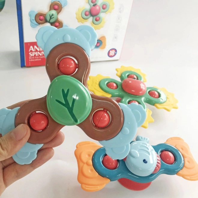 Woopie kind sensorische educatieve spinner 3in1 in kleurrijk ontwerp