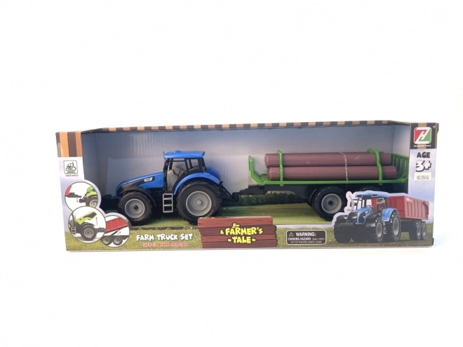 Speelgoedtractor met Aanhanger voor Boomstammen voor Kinderen