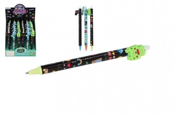 Gum-pen Street game 15cm plastic 6 soorten 36st in doos
