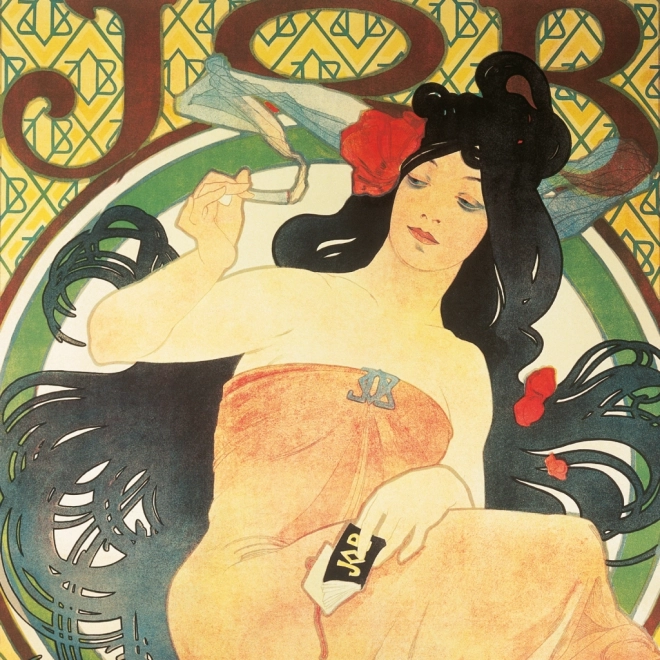 Notitiekalender Alfons Mucha 2025, 30 × 30 cm
