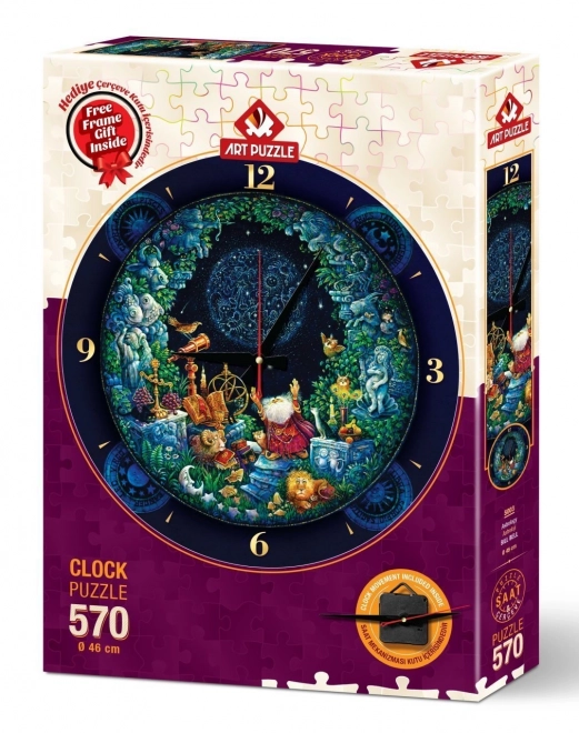 ART PUZZEL Puzzel klok Astrologie 570 stukjes (inclusief lijst)