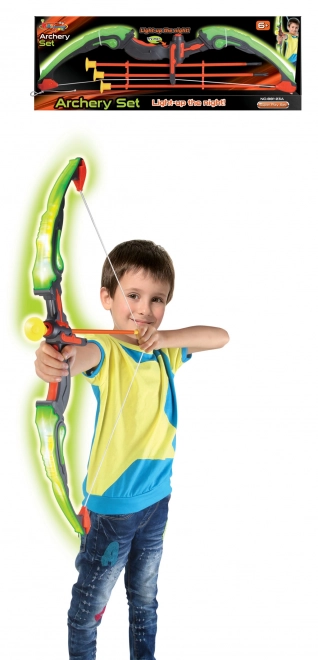 Lichtgevend boogschietset voor kinderen