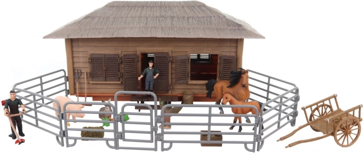 boerderij met dieren plastic set voor kinderen 3+