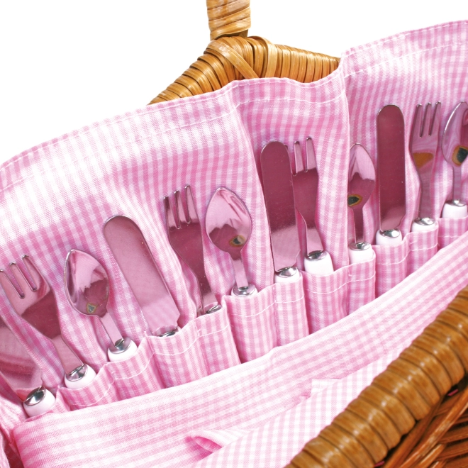 Schattig design met roze servet