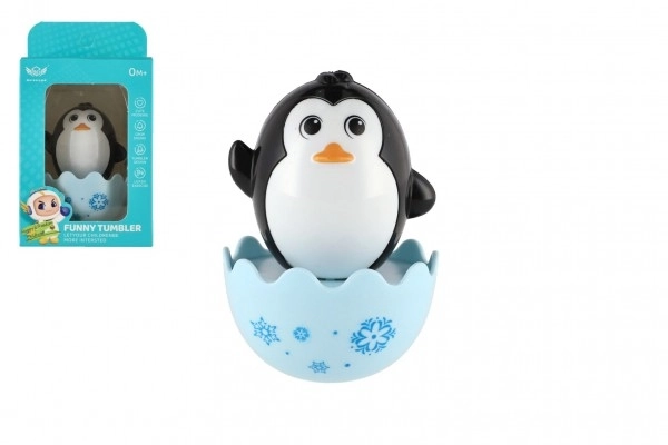 Wiegende pinguïn met geluid, 8 cm, speelgoed voor baby’s