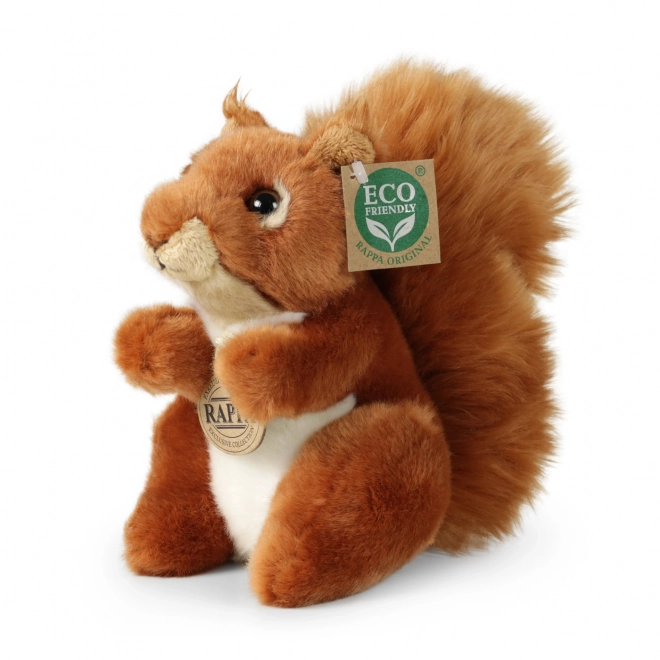 Zittende pluche eekhoorn 18 cm milieuvriendelijk