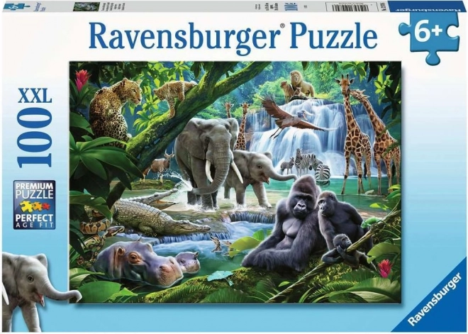 Puzzel Dieren uit de Jungle XXL 100 Stukjes