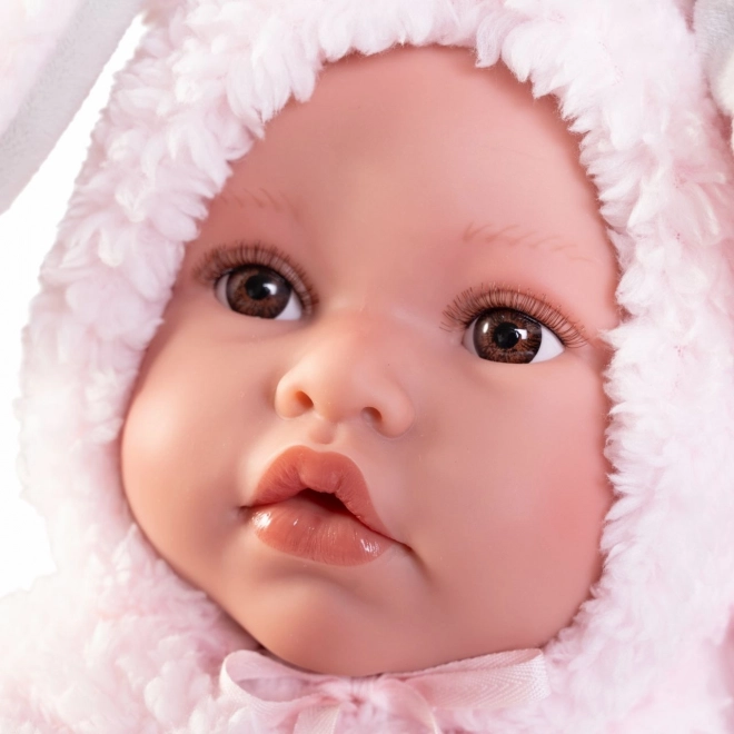 Realistische babypop Erika van zacht vinyl 42 cm
