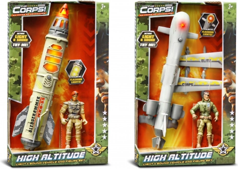 The Corps militair set met figuur en effecten
