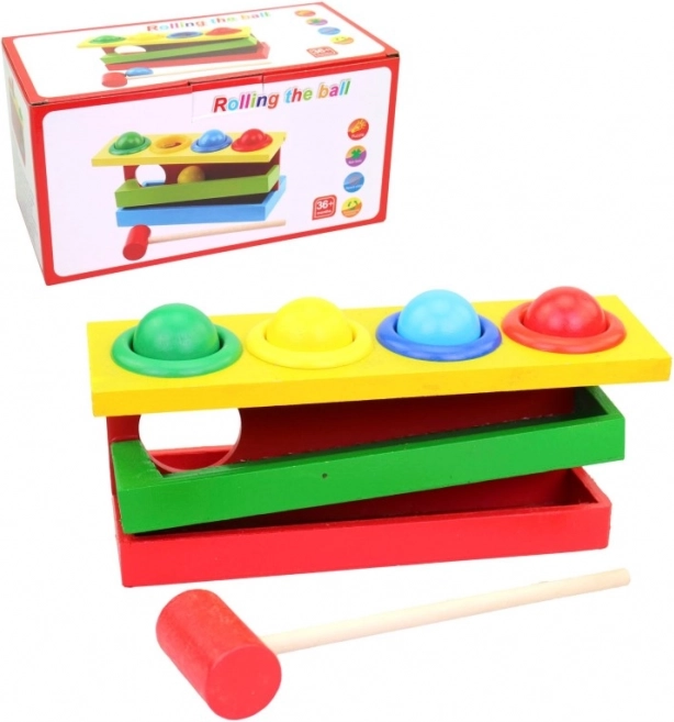 Houten hamerbank voor kinderen