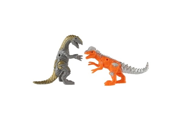 Dinosaurus/Drak 8 stuks plastic 14-17cm in zak 22x35x7cm