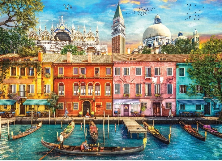 GIBSONS Puzzel Kleuren van Venetië 1000 stukjes