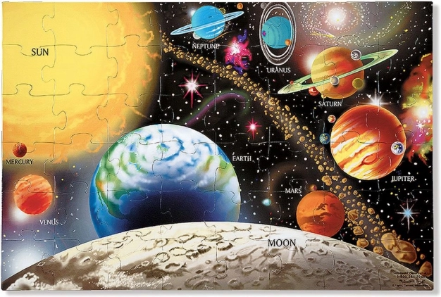 Vloerpuzzel Zonnestelsel 48 stukjes