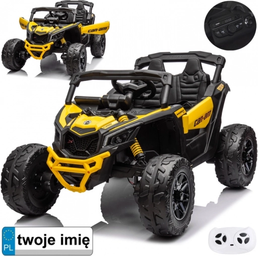 Elektrische kinderbuggy 4x4 800 W – geel