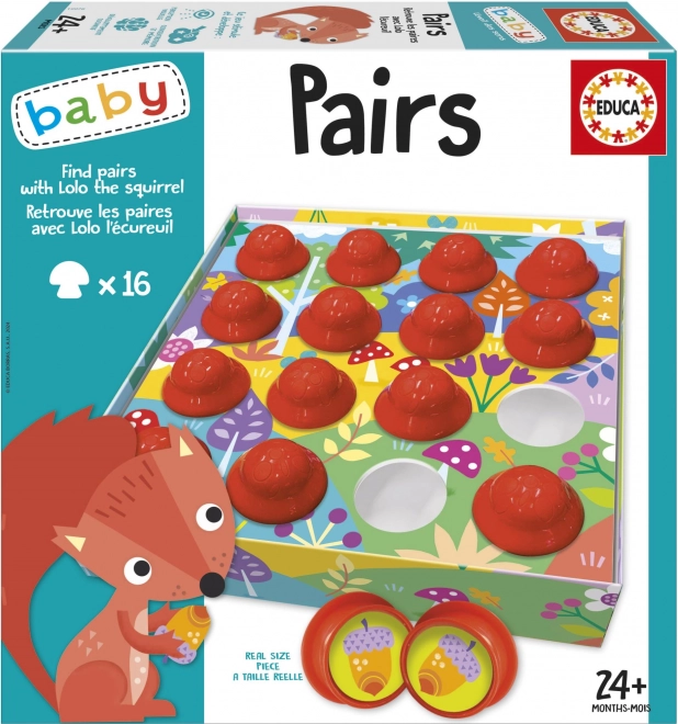 EDUCA Baby Zoek paren met eekhoorn Lolo