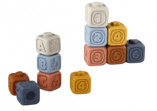 Educatieve set van zachte blokken voor peuters Teddy Beer Piramide