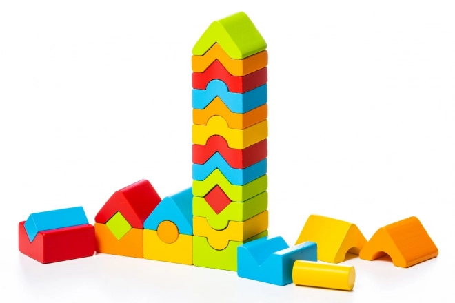 CUBIKA 15016 Set van 5 torens LD-13 - houten puzzel 25 onderdelen