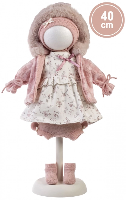 Llorens 540C CARLA - realistische pop met zacht stoffen lichaam - 40 cm