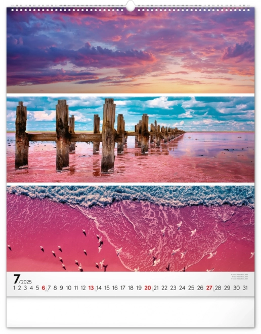 NOTIQUE Muurkalender Palet 2025, 48 x 56 cm