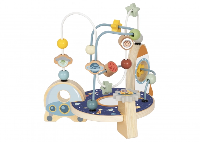 Houten raketlus van Tooky Toy