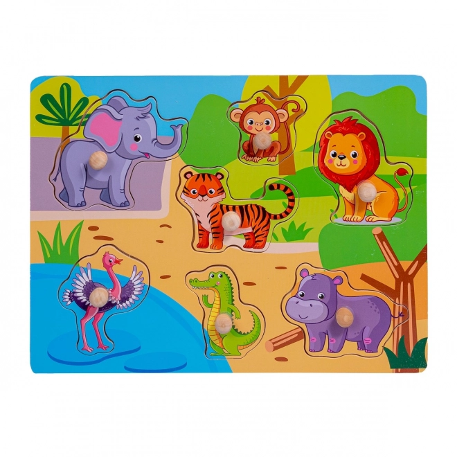 Houten puzzel ZOO