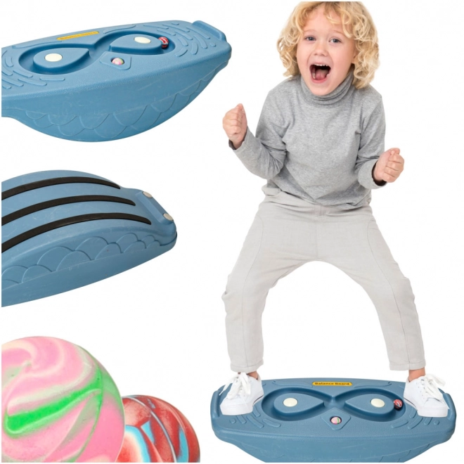 Balansbord met labyrint voor kinderen donkerblauw