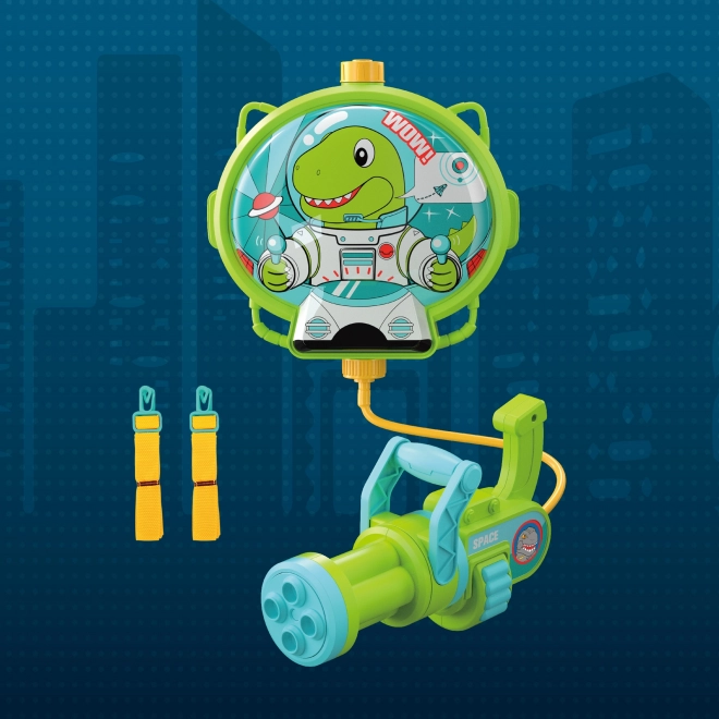 Waterpistool met rugzak Dino