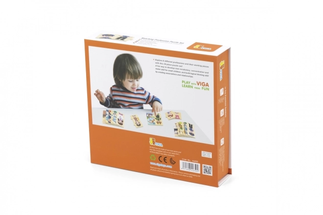 Houten puzzels passende beroepen