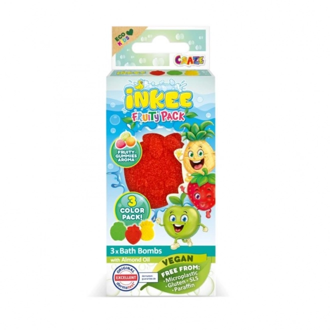 Inkee badbommetjes mini verpakking fruitige variaties